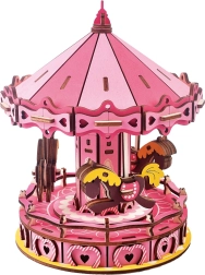 Ξύλινο 3D Παζλ Καρουζέλ