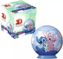 3D puzzleball DISNEY Stitch και Angel 54 κομμάτια