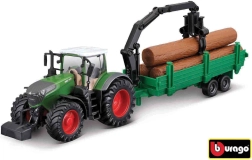 Bburago τρακτέρ Fendt 1050 Vario με εξολκέα δέντρων 1:50