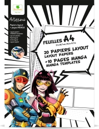 Artissimo - Χαρτιά A4 για σχέδιο Manga με υφές