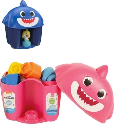 Clementoni Clemmy Baby Shark μαλακά τουβλάκια με φιγούρα σε κουβαδάκι - 1 τεμάχιο