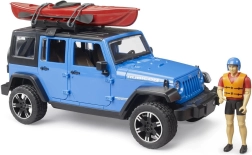Bruder Jeep Wrangler Rubicon με καγιάκ και φιγούρα σε κλίμακα 1:16