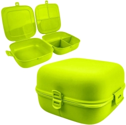 Πράσινο χωριστό lunchbox Vilde 2×700 ml