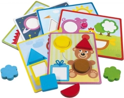 Ξύλινο παζλ τοποθέτησης DETOA για παιδιά από 2 ετών