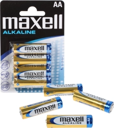 Αλκαλικές μπαταρίες MAXELL AA LR6, 1,5 V – συσκευασία 4 τεμ.