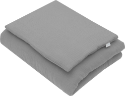 Μουσελίνα σετ με γέμιση New Baby 80 × 70 cm γκρι