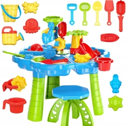 Woopie υδάτινο τραπέζι 2 σε 1, αμμοδόχος με καρεκλάκι, υδάτινο πάρκο με δελφίνι