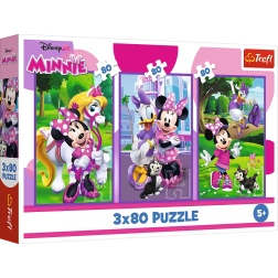 Παζλ 3x80 Μίνι και φίλοι από Disney Trefl