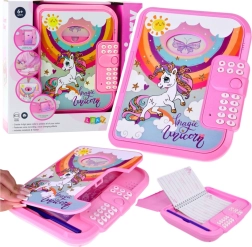 Ηλεκτρονικό ημερολόγιο με κωδικό μονόκερος ροζ