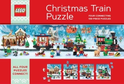 Χριστουγεννιάτικο παζλ τρένο LEGO 4×100 κομμάτια
