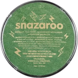 Μεταλλική μπογιά προσώπου Snazaroo ηλεκτρικό πράσινο 18 ml