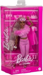 Barbie deluxe style – ροζ χνουδωτό σετ
