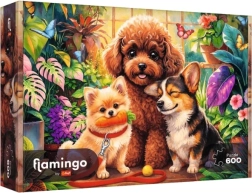 Παζλ Trefl Flamingo by Trefl 600 κομμάτια Psy w oranżerii