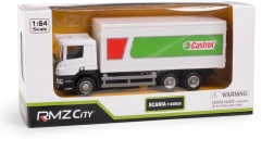 Μεταλλικό μοντέλο φορτηγού SCANIA CASTROL 1:64 με κίνηση pull-back