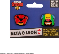 Σετ pins Brawl Stars – Nita και Leon