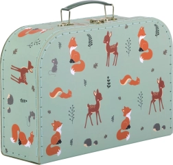 A Little Lovely Company σετ δύο χάρτινων βαλιτσών για παιδιά με μοτίβο δασικών ζώων – Kamarádi