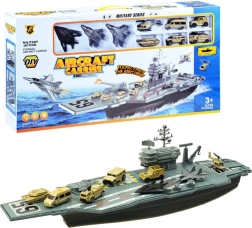 Μεγάλο στρατιωτικό αεροπλανοφόρο – σετ παιχνιδιού με αεροσκάφη και οχήματα
