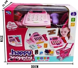 Ταμειακή με καροτσάκι σούπερ μάρκετ και αγορές