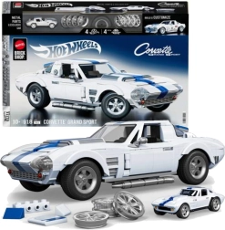 Hot Wheels Brick Shop Corvette Grand Sport κατασκευαστικό σετ 1:16, 918 κομμάτια