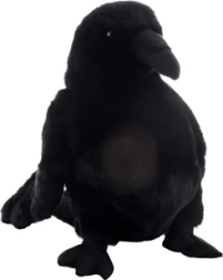 Οικολογική λούτρινη μαριονέτα κοράκι