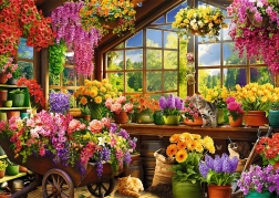 TREFL Puzzle Premium Plus Tea Time: Ανοιξιάτικες προετοιμασίες 1000 κομμάτια