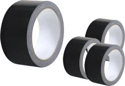 Υφασμάτινη κολλητική ταινία μαύρη 48 mm × 50 m – καθολική και extra ανθεκτική