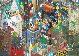 Παζλ Heye Pixorama: Νεοϋορκέζικη έρευνα 1000 κομμάτια