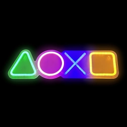LED νέον φωτιστικό σε σχήμα χειριστηρίου παιχνιδιού