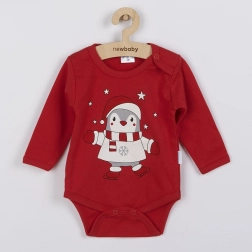 Βρεφικό κορμάκι με μακριά μανίκια Winter Penguin