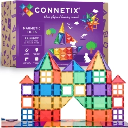 Connetix Rainbow Starter Pack μαγνητικό κατασκευαστικό σετ 60 τεμαχίων