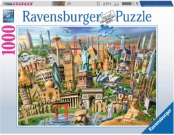 Παζλ παγκόσμια αξιοθέατα 1000 κομμάτια RAVENSBURGER