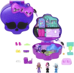 Polly Pocket compact Monster High κρανίο με skatepark και σχολείο