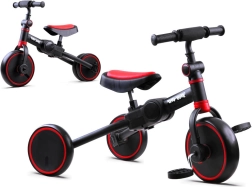 Tiny Bike 3 σε 1 παιδικό ποδήλατο ισορροπίας, τρίκυκλο και ποδήλατο εκμάθησης ισορροπίας – Μαύρο