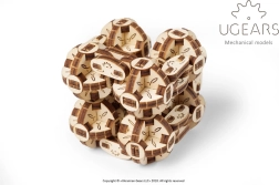 Ugears 3D ξύλινο μηχανικό μοντέλο προς συναρμολόγηση Flexi κύβος