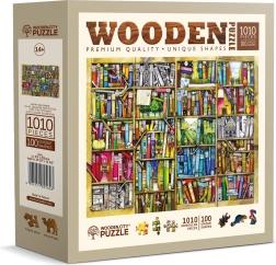 Ξύλινο παζλ Ράφι με βιβλία 1010 κομμάτια WOODEN CITY