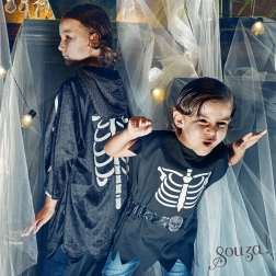 Souza παιδική αποκριάτικη κάπα Halloween CASPER 5–7 ετών (110–122 cm)