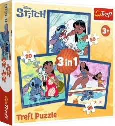 Παζλ 3 σε 1 – ώρα με τον STITCH LILO & STITCH από την Trefl