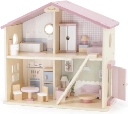 Viga PolarB μεγάλο ξύλινο κουκλόσπιτο, 17 κομμάτια