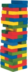 Woody tower tony – πολύχρωμος ξύλινος πύργος με ζάρι - 1 τεμάχιο