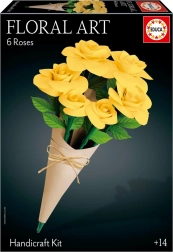 3D παζλ EDUCA Floral Art – Κίτρινα τριαντάφυλλα