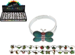 Ρυθμιζόμενο δαχτυλίδι που αλλάζει χρώμα ανάλογα με τη θερμοκρασία – ποικιλία σχεδίων