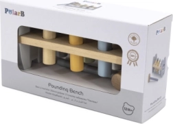Viga PolarB Ξύλινο παιχνίδι με πασαλάκια και σφυρί Montessori
