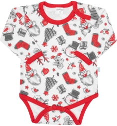 Βρεφικό κορμάκι με μακρύ μανίκι New Baby Christmas