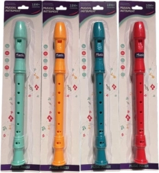 Πλαστικό φλάουτο για παιδιά σε blister, 4 χρώματα