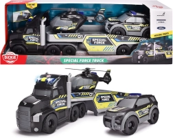 Dickie Toys SOS φορτηγό οδικής βοήθειας με πλατφόρμα και οχήματα διάσωσης