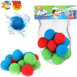 Επαναχρησιμοποιούμενες υφασμάτινες νερομπάλες 5 cm, 12 τεμ. σε διχτάκι