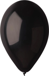 Παστέλ μαύρα μπαλόνια 26 cm (10") – 100 τεμ. GODAN
