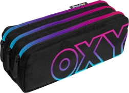 Σχολική κασετίνα (etue) με τρία φερμουάρ Rainbow Pink
