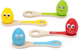 Ξύλινο παιχνίδι αυγά σε κουτάλια Viga Toys