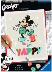 Ζωγραφική με αριθμούς RAVENSBURGER CreArt – MICKEY MOUSE: H is for Happy, 13 × 18 cm